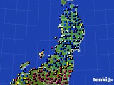 東北地方のアメダス実況(日照時間)(2023年11月14日)