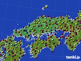 中国地方のアメダス実況(日照時間)(2023年11月15日)