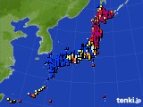 アメダス実況(日照時間)(2023年11月16日)