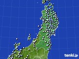 東北地方のアメダス実況(降水量)(2023年11月17日)