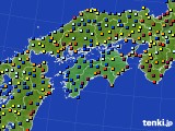 2023年11月17日の四国地方のアメダス(日照時間)
