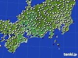 東海地方のアメダス実況(風向・風速)(2023年11月17日)