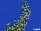 東北地方のアメダス実況(日照時間)(2023年11月18日)
