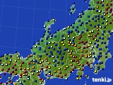 2023年11月18日の北陸地方のアメダス(日照時間)