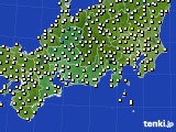 2023年11月19日の東海地方のアメダス(気温)