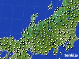 2023年11月20日の北陸地方のアメダス(気温)