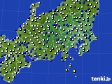 関東・甲信地方のアメダス実況(風向・風速)(2023年11月20日)