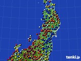 東北地方のアメダス実況(日照時間)(2023年11月23日)
