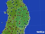 2023年11月23日の岩手県のアメダス(日照時間)