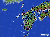 九州地方のアメダス実況(日照時間)(2023年11月24日)