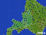 2023年11月24日の道央のアメダス(日照時間)