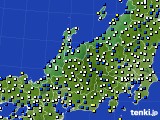 2023年11月24日の北陸地方のアメダス(風向・風速)