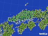 中国地方のアメダス実況(風向・風速)(2023年11月24日)