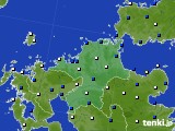福岡県のアメダス実況(風向・風速)(2023年11月24日)