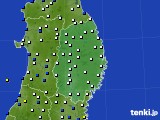 岩手県のアメダス実況(風向・風速)(2023年11月24日)