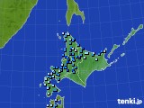北海道地方のアメダス実況(積雪深)(2023年11月25日)