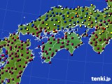 2023年11月25日の四国地方のアメダス(日照時間)