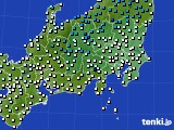 関東・甲信地方のアメダス実況(気温)(2023年11月25日)