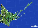 2023年11月25日の道東のアメダス(風向・風速)