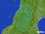 山形県のアメダス実況(風向・風速)(2023年11月25日)