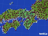 2023年11月26日の近畿地方のアメダス(日照時間)
