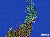 東北地方のアメダス実況(日照時間)(2023年11月27日)