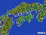 2023年11月27日の四国地方のアメダス(日照時間)
