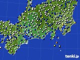 2023年11月28日の東海地方のアメダス(風向・風速)