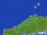 島根県のアメダス実況(風向・風速)(2023年11月28日)