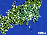 関東・甲信地方のアメダス実況(風向・風速)(2023年11月29日)