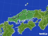 中国地方のアメダス実況(降水量)(2023年12月01日)