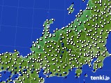 北陸地方のアメダス実況(風向・風速)(2023年12月01日)