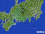 2023年12月01日の東海地方のアメダス(風向・風速)