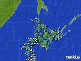 北海道地方のアメダス実況(気温)(2023年12月04日)