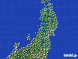 東北地方のアメダス実況(気温)(2023年12月04日)