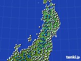 東北地方のアメダス実況(気温)(2023年12月05日)