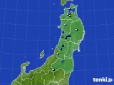 東北地方のアメダス実況(積雪深)(2023年12月06日)