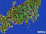 関東・甲信地方のアメダス実況(日照時間)(2023年12月08日)