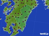 宮崎県のアメダス実況(日照時間)(2023年12月08日)