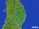 岩手県のアメダス実況(日照時間)(2023年12月08日)