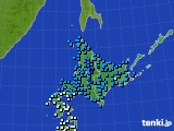 2023年12月08日の北海道地方のアメダス(気温)