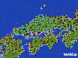 中国地方のアメダス実況(日照時間)(2023年12月09日)