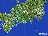 東海地方のアメダス実況(風向・風速)(2023年12月09日)