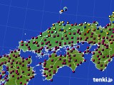 中国地方のアメダス実況(日照時間)(2023年12月10日)