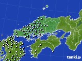 中国地方のアメダス実況(降水量)(2023年12月11日)