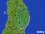 岩手県のアメダス実況(日照時間)(2023年12月11日)