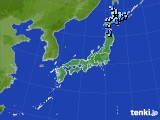 2023年12月12日のアメダス(積雪深)