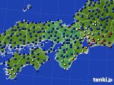 2023年12月12日の近畿地方のアメダス(日照時間)