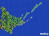 道東のアメダス実況(日照時間)(2023年12月13日)