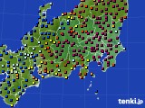 関東・甲信地方のアメダス実況(日照時間)(2023年12月14日)